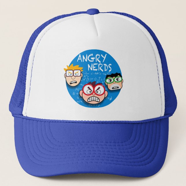 Parody of your favourite app game: Angry Nerds, Trucker Hat (Front)