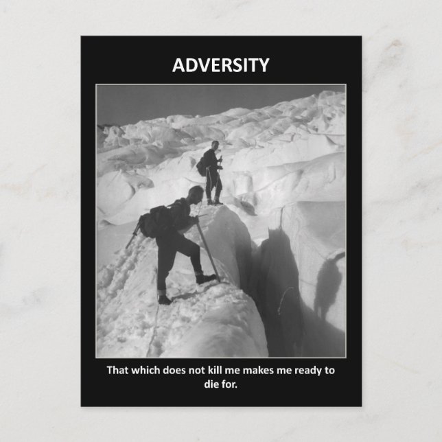 Parody What Doesn't Kill Me Makes Me Stronger Postcard (Front)