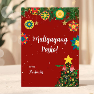Parol Maligayang Pasko Filipino Christmas Card