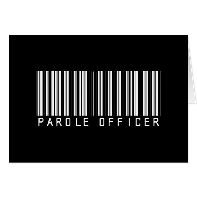 Parole Officer Bar Code (Front Horizontal)