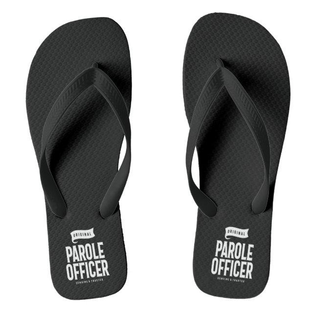 Parole Officer Job Title Gift Thongs (Footbed)
