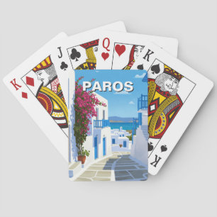 Paros Greece Island Travel Playing Cards