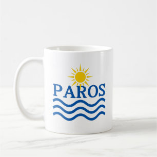 PAROS Greece, Sun Waves Coffee Mug
