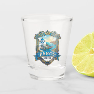 Paros Island Greece Shot Glass