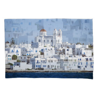 Paros Village Naoussa Island View Pillowcase