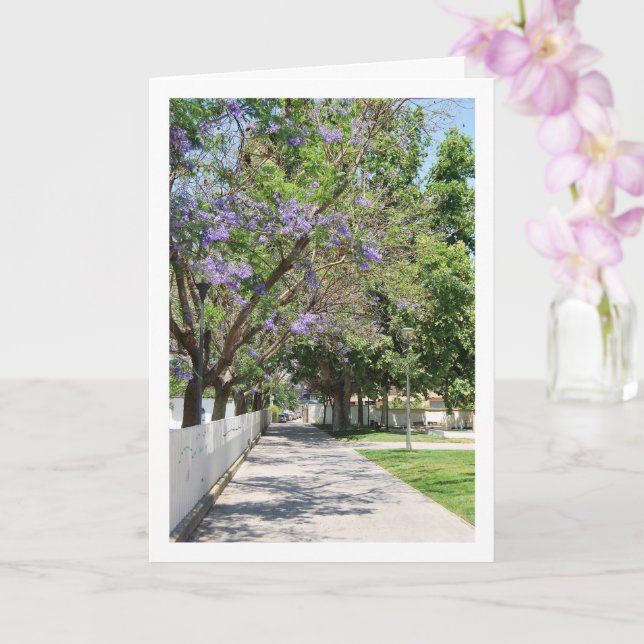 Parque de la Bombilla, Lliria, Valencia, Spain Card (Orchid)