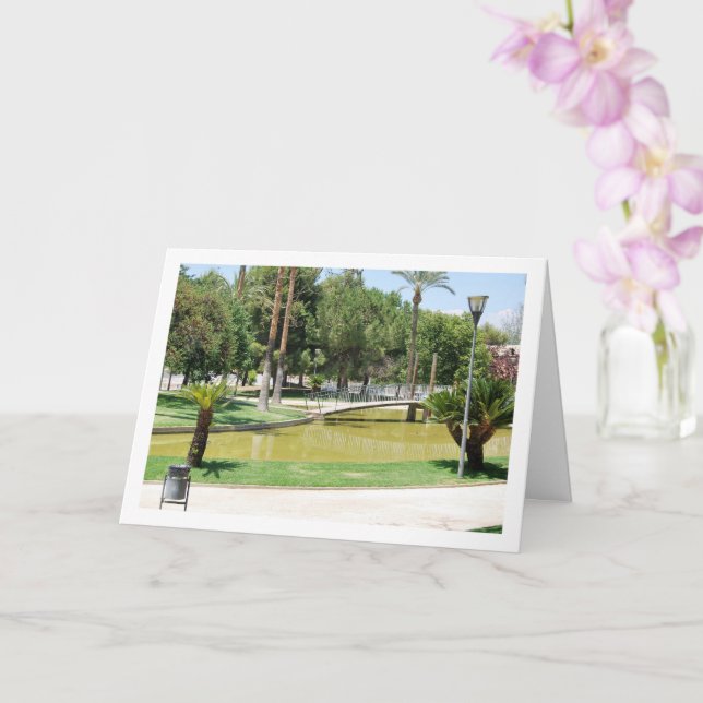 Parque de la Bombilla, Lliria, Valencia, Spanish Card (Orchid)