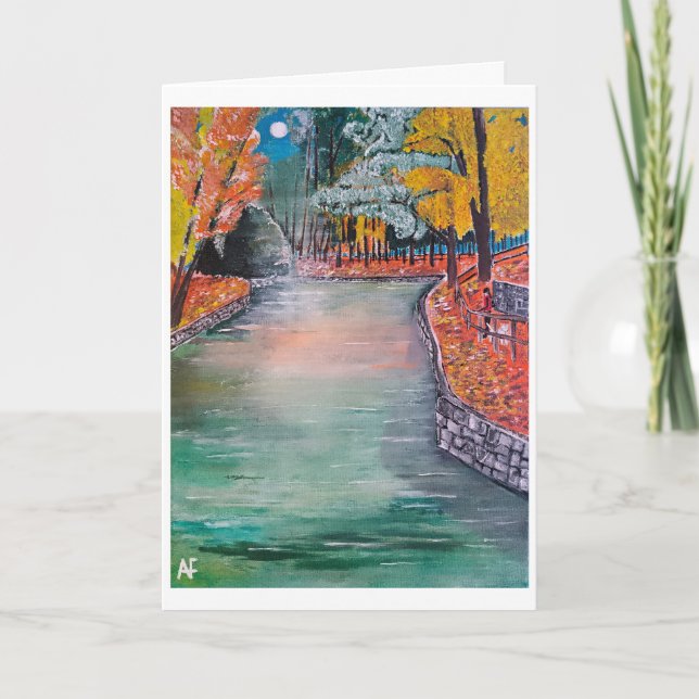 Parque de San Vicente Painting by Alfred Fox Card (Front)