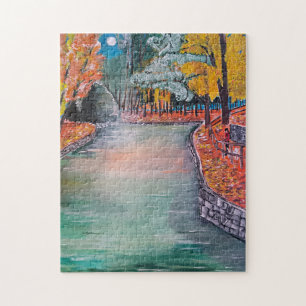 Parque de San Vicente Painting by Alfred Fox Jigsaw Puzzle