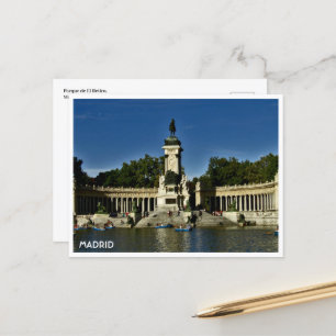 Parque El Retiro, Madrid Postcard