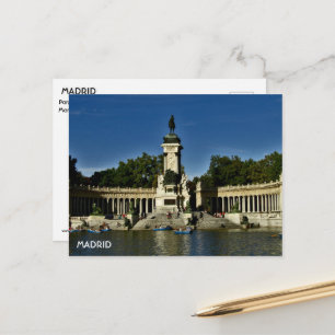 Parque El Retiro Madrid Postcard