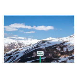 Parque Nacional Sierra Nevada Mountains Photo Print