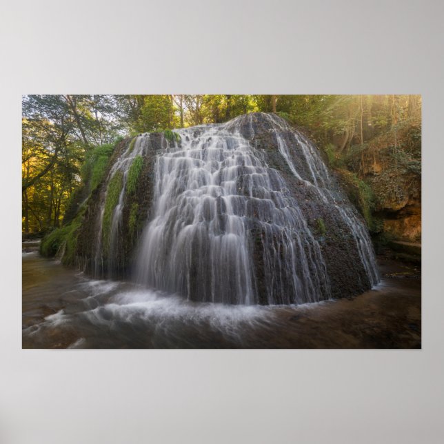 Parque Natural del Monasterio - Waterfall Poster (Front)