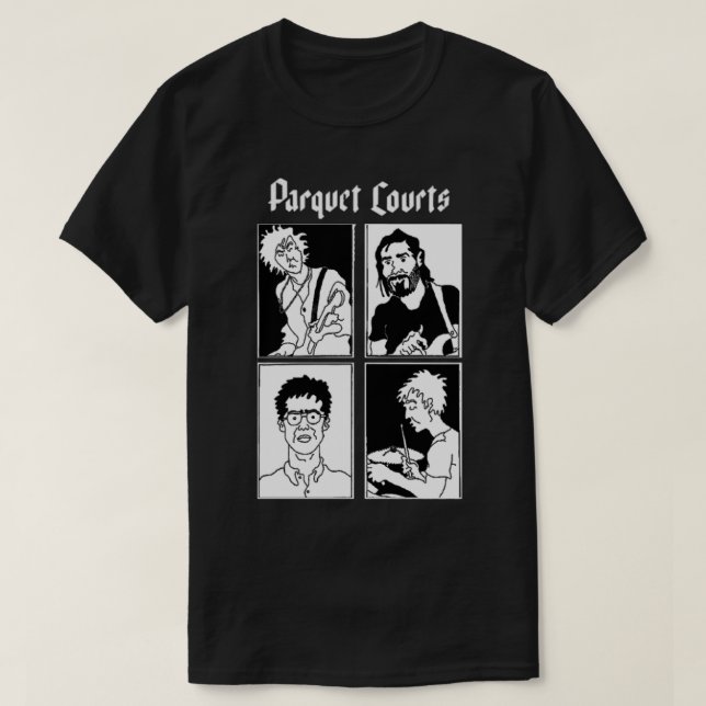 Parquet Courts Original Band T-shirt Graphic Desig (Design Front)