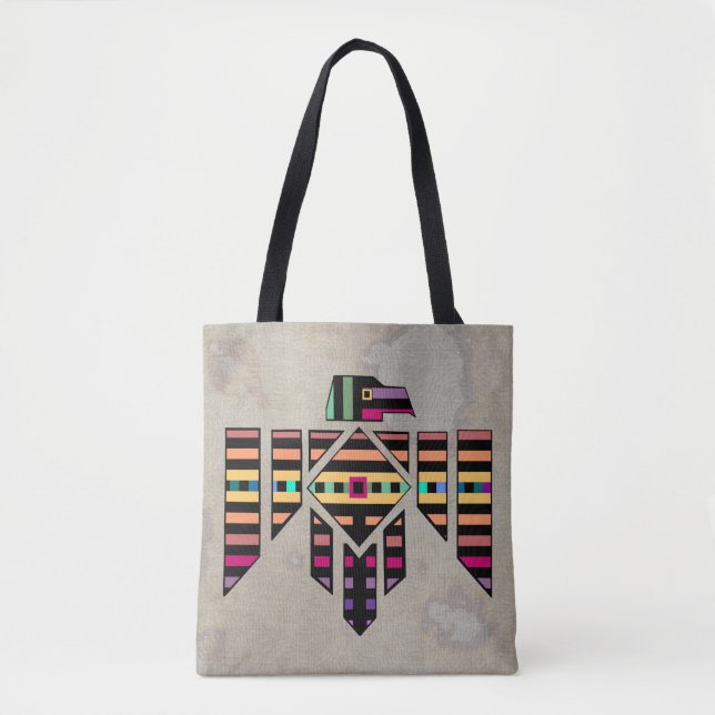 Parquet Thunderbird Allover Tote Bag (Front)