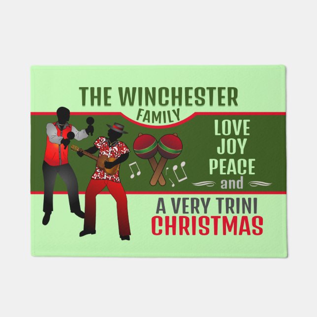 PARRANDEROS with A Very Trini Christmas Doormat (Front)