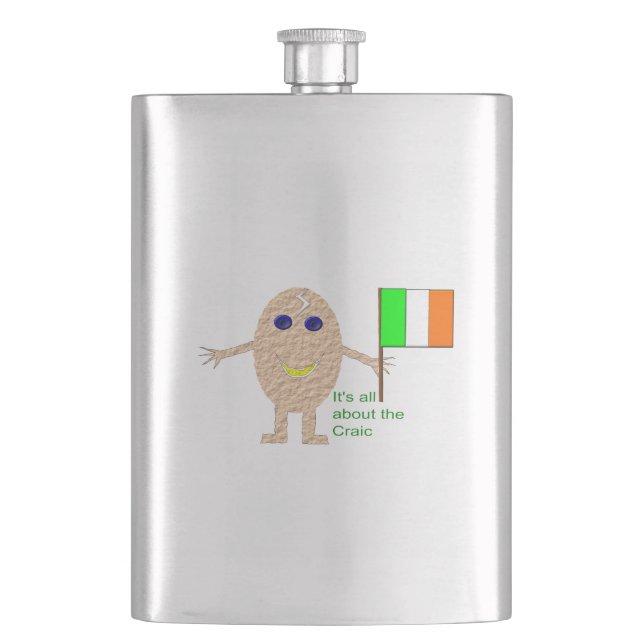 Parriotic Irish Egg Flasks (Front)