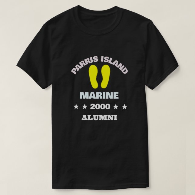 PARRIS ISLAND ALUMNI 00 T-Shirt (Design Front)