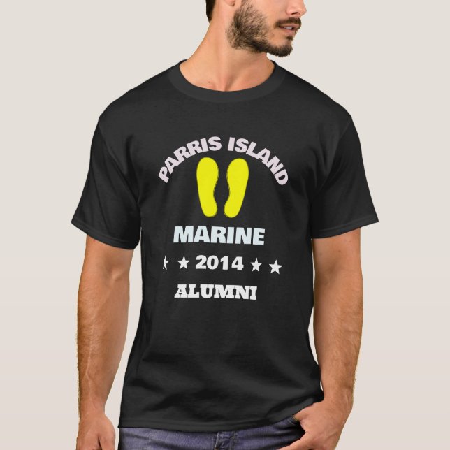 PARRIS ISLAND ALUMNI 14 T-Shirt (Front)