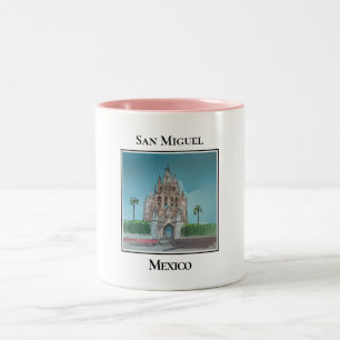 Parroquia de San Miguel Arcángel San Miguel Mexico Two-Tone Coffee Mug