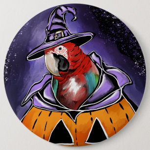 Parrot 6 Cm Round Badge