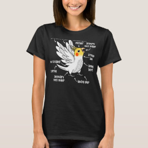 Parrot Anatomy I Lutino Cockatiel T-Shirt