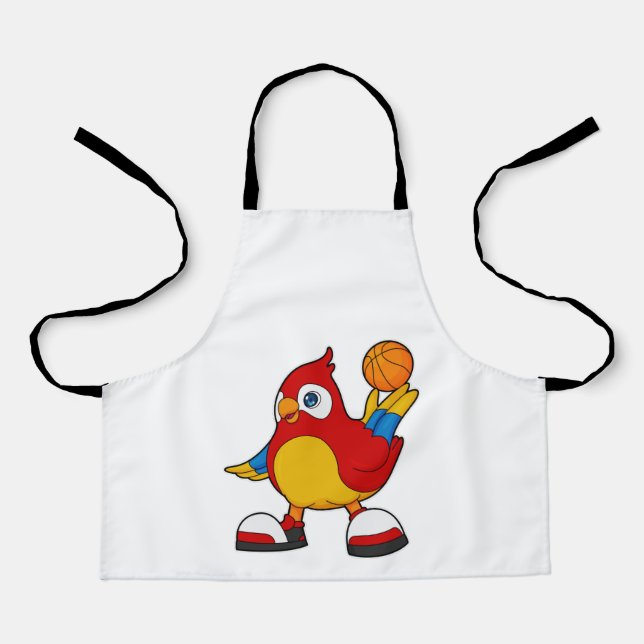 Parrot as Basketball player with Basketball Apron (Front)