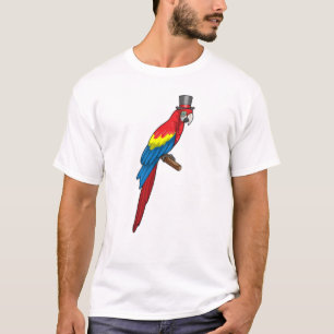 Parrot as Gentleman with Hat T-Shirt