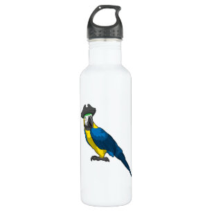 Parrot as Pirate with Hat 710 Ml Water Bottle