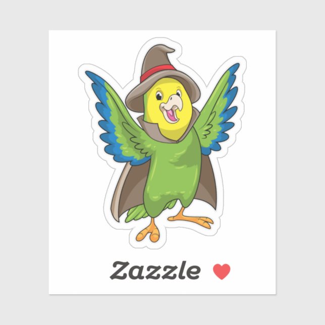 Parrot as Wizard with Hat (Sheet)