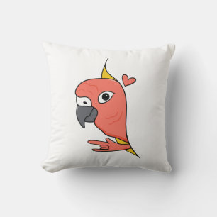 Parrot ASL I Love You – Deaf Culture Design Cushion