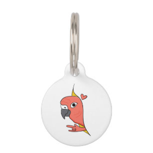 Parrot ASL I Love You – Deaf Culture Design Pet Tag