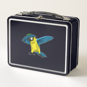 Parrot at Hip Hop Dance Dab Metal Lunch Box