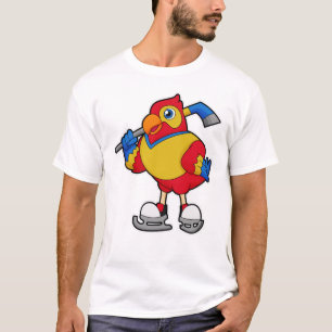 Parrot at Hockey with Hockey stick T-Shirt