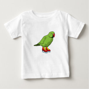 Parrot at Ice skating with Ice skates Baby T-Shirt