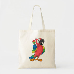 Parrot at Music with Maracas Tote Bag