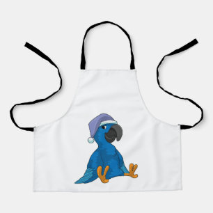 Parrot at Sleeping with Nightcap Apron