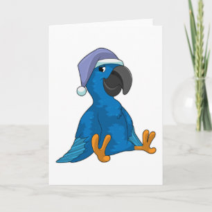 Parrot at Sleeping with Nightcap Card