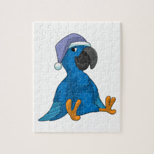 Parrot at Sleeping with Nightcap Jigsaw Puzzle