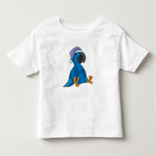 Parrot at Sleeping with Nightcap Toddler T-Shirt