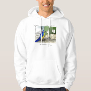 Parrot Bathroom Fixtures Funny Cartoon Hoodie by R