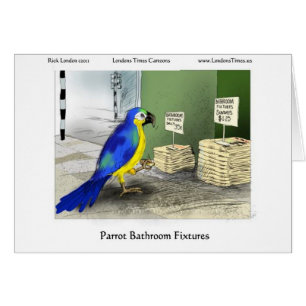 Parrot Bathroom Fixtures Tees Mugs Cards Gifts
