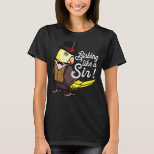 Parrot Birbing Like A Sir I Yellow Lutino Monk Par T-Shirt