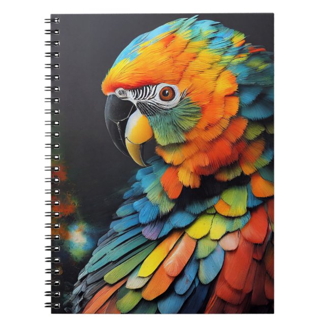 Parrot Bird Animal Discovery Adventure Nature  Notebook (Front)