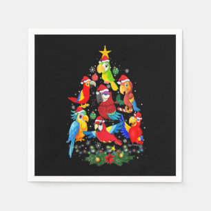 Parrot Bird Christmas Tree Ornament Funny Gifts Xm Napkin