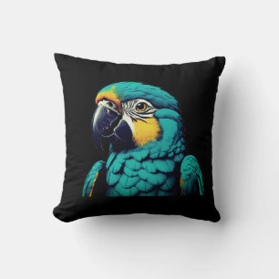 Parrot Bird Design Throw Pillow