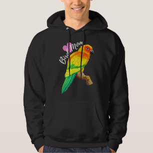 Parrot Bird Mom - Sun Conure Watercolor Hoodie
