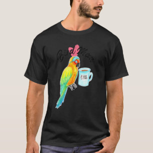 Parrot Bird Mum Sleepy Sun Conure Watercolor T-Shirt