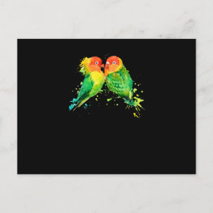 Parrot birds lover postcard