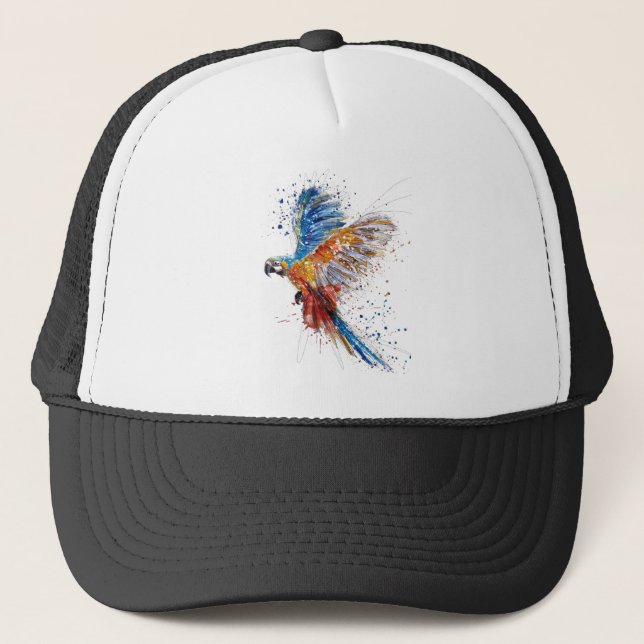 parrot birds trucker hat (Front)
